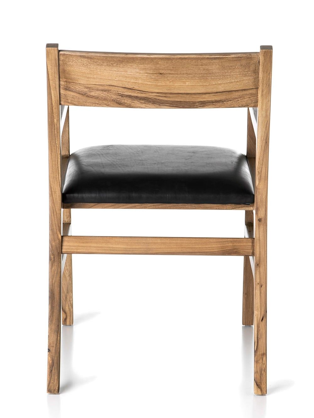 SILLA CON APOYABRAZO SUD LEATHER BLACK