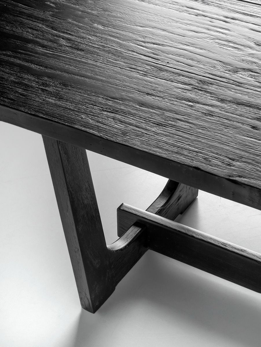 MESA DE COMEDOR OSLO NEGRO 120x280