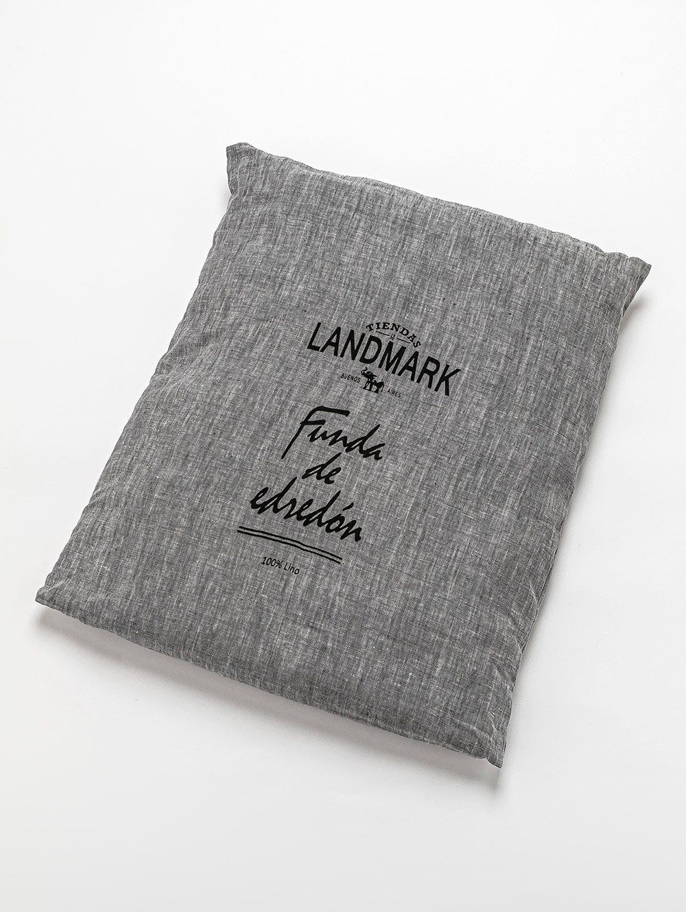 FUNDA DE LINO THESS GREY CHAMBRAY KING 260 X 240