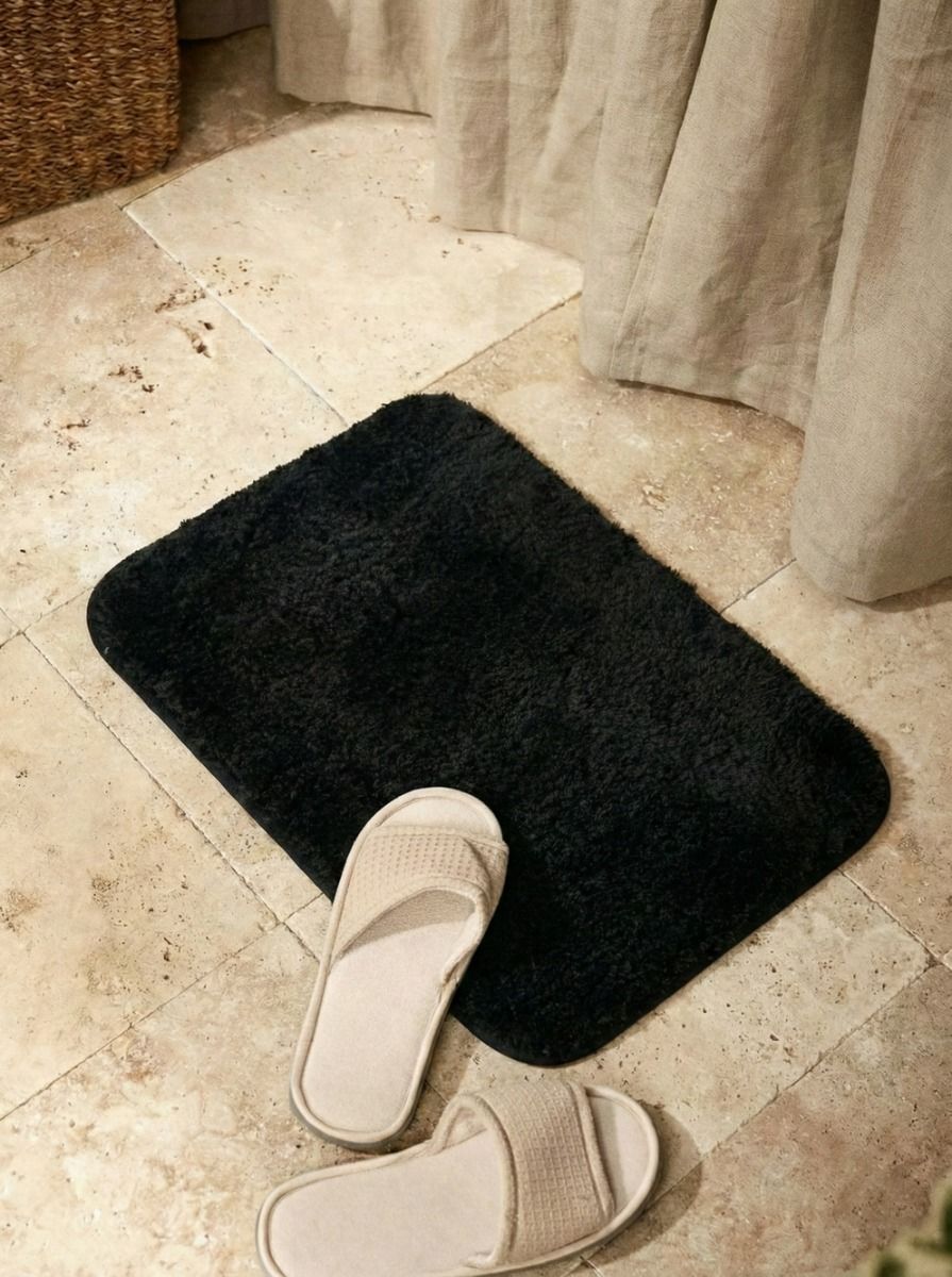 ALFOMBRA DE BAÑO BOSTON NEGRO 60 X 40