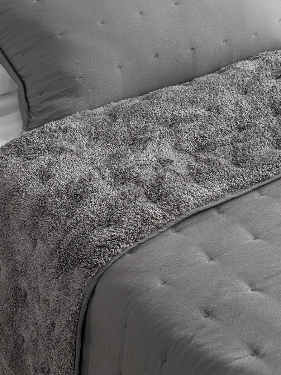 ACOLCHADO EMILY QUEEN DARK GREY