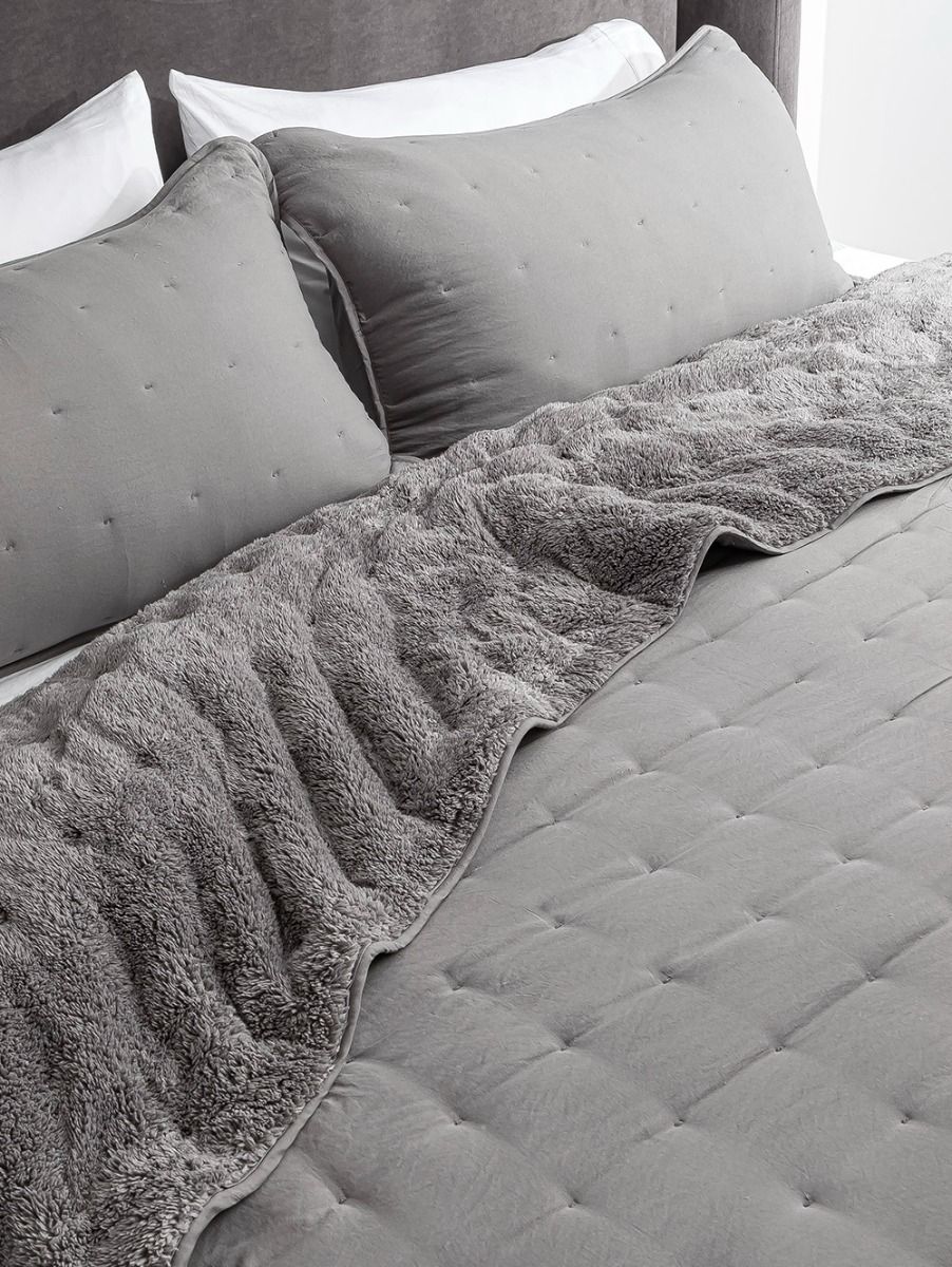 ACOLCHADO EMILY KING DARK GREY