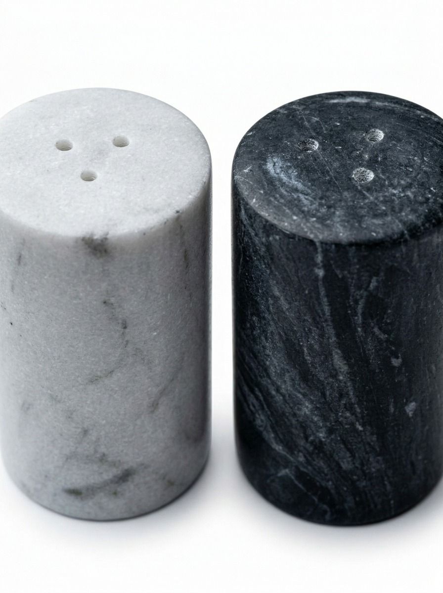 SALERO Y PIMENTERO ARLO MARBLE WHITE & GREY