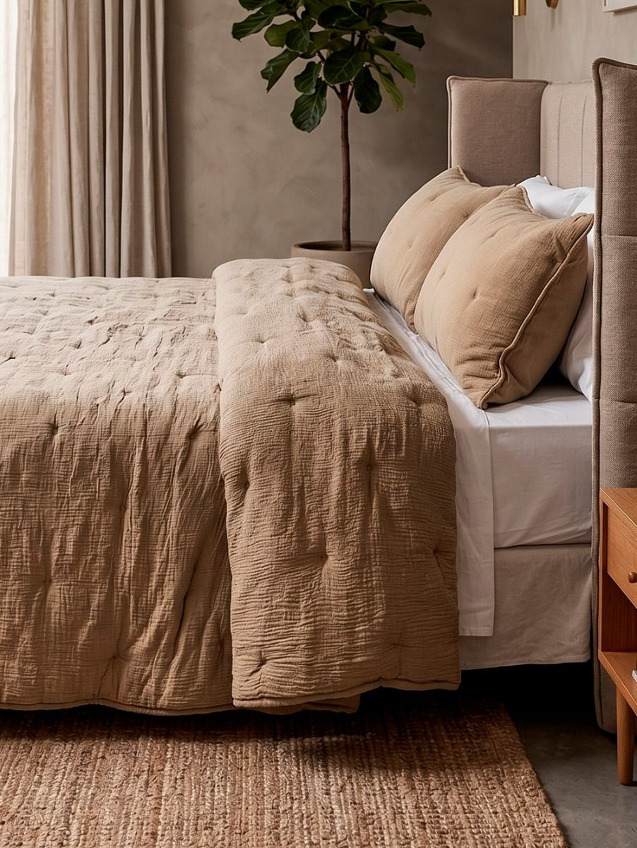 ACOLCHADO COPPELIA BEIGE QUEEN