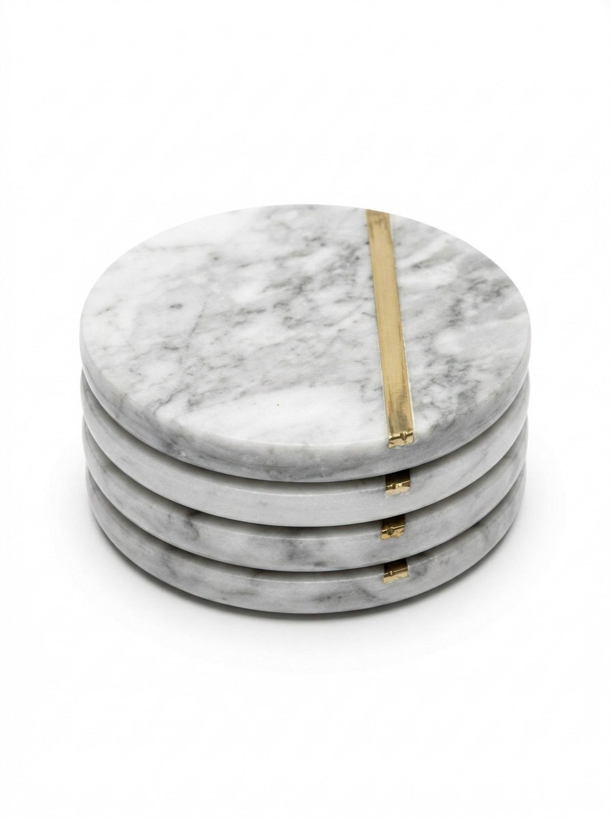 POSAVASOS MAGDA MARBLE WHITE SET X 4