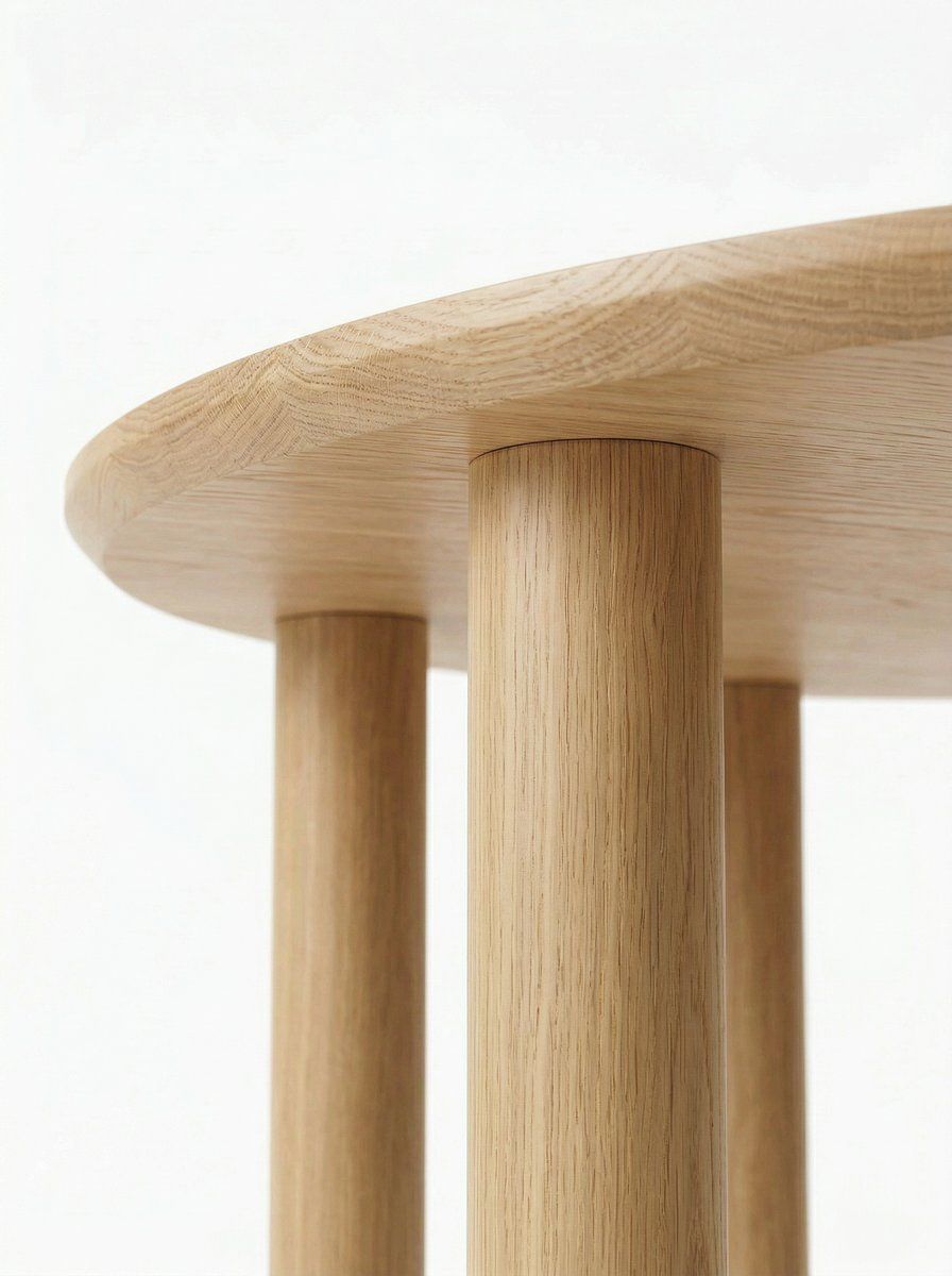 MESA DE COMEDOR REDONDA MONSUN NATURAL 120D