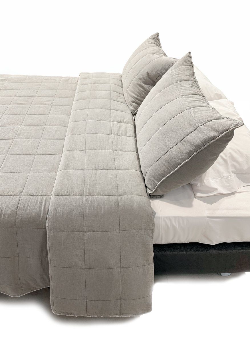 CUBRECAMA AMELIE SUPER KING GRIS