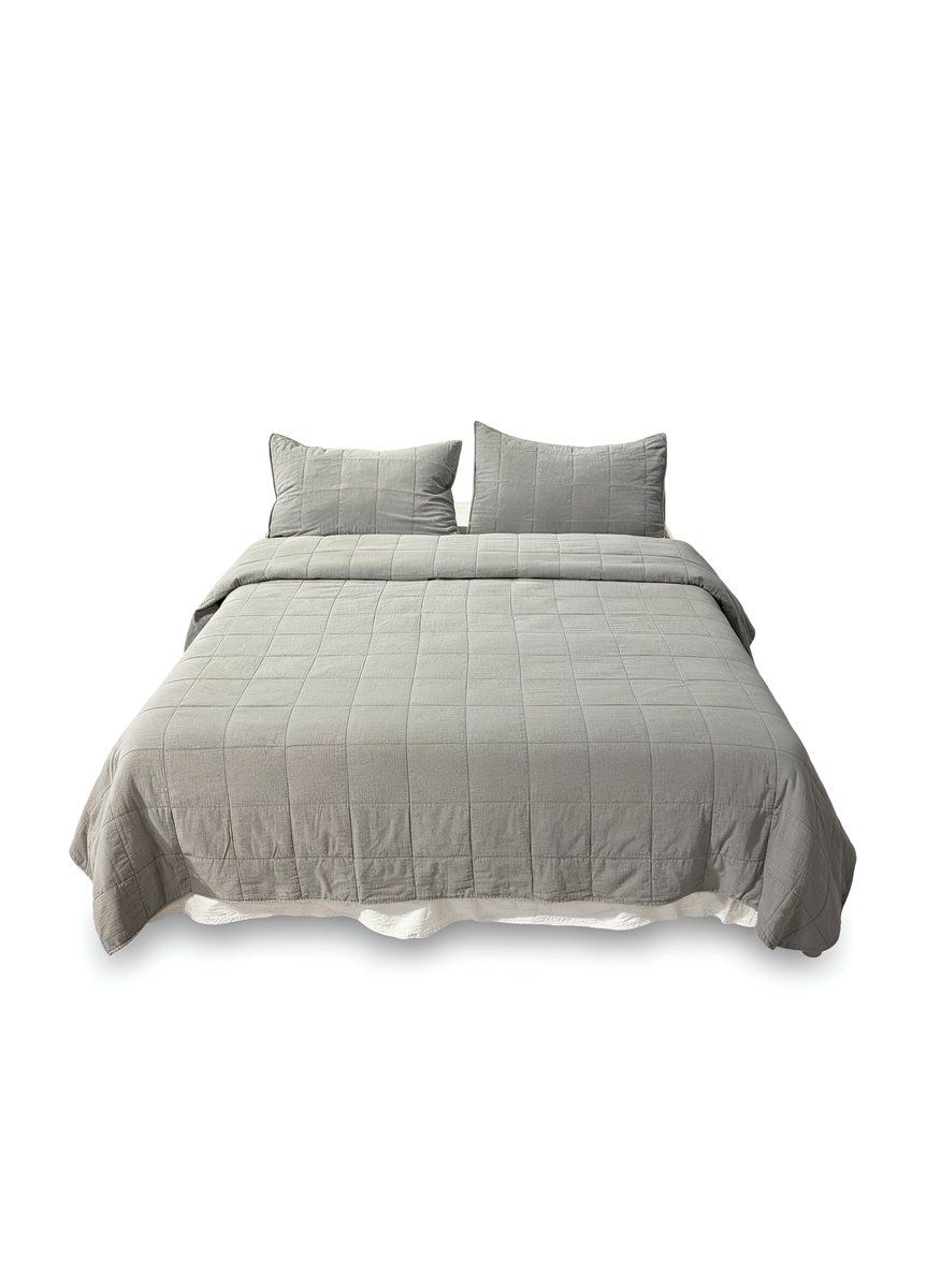 CUBRECAMA AMELIE SUPER KING GRIS
