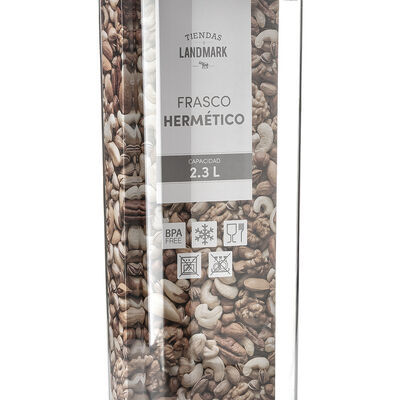 FRASCO HERMETICO CUADRADO CLEAR 2300ML