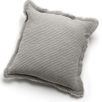 ALMOHADON PANAL GRIS CLARO 50X 50 CM