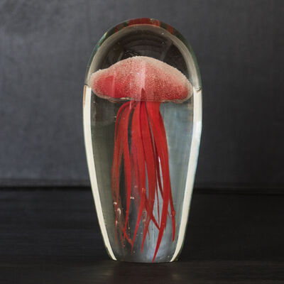 PISAPAPELES JELLY FISH ROJO 9.5*5.5*18cm