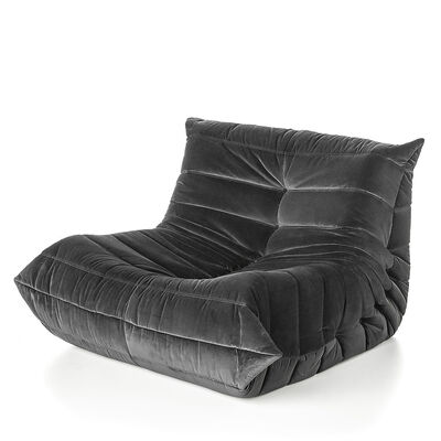 SILLON TOGO VELVET NEGRO