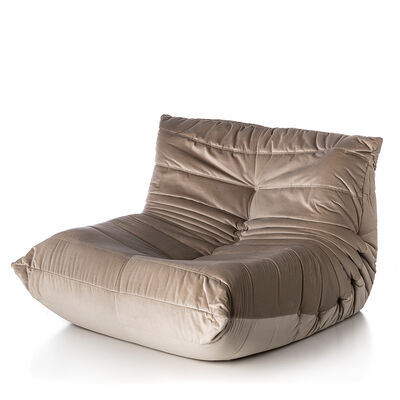 SILLON TOGO VELVET CREMA