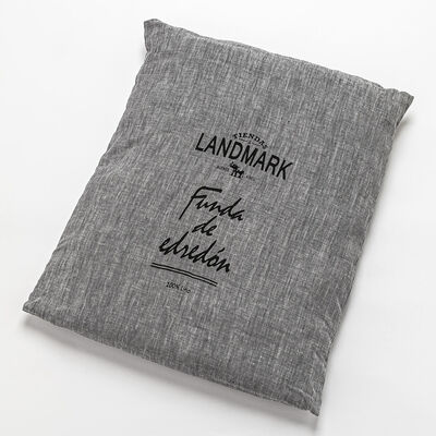 FUNDA DE LINO THESS GREY CHAMBRAY SUPER KING 285 X 250