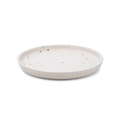 PLATO POSTRE BURSA CREMA SALP BLUR TERRACOTA