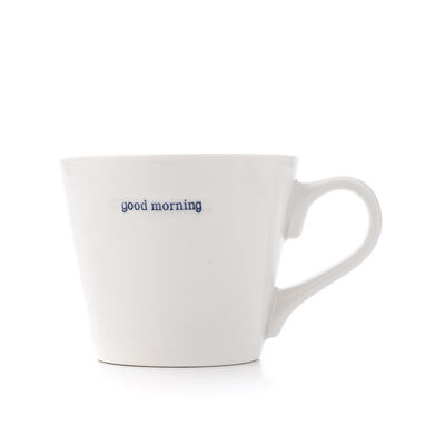 TAZA JARRO MUG DE PORCELANA GOOD MORNING 350 ML