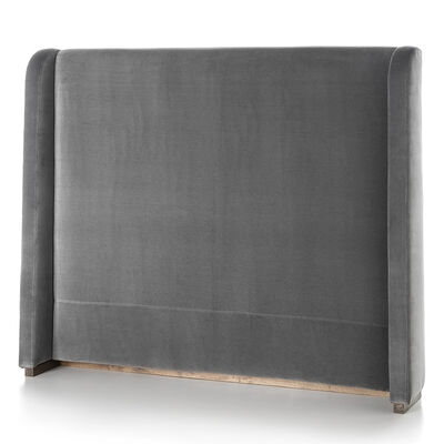 RESPALDO DE CAMA OREJAS VELVET GRIS OSCURO P/COLCHON 160CM