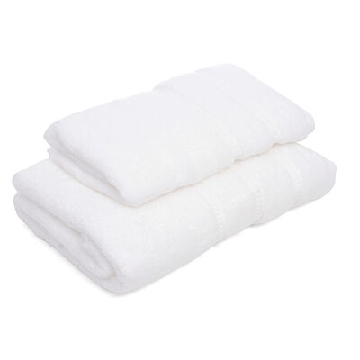 SET DE TOALLAS ALLEGRA WHITE COTTON