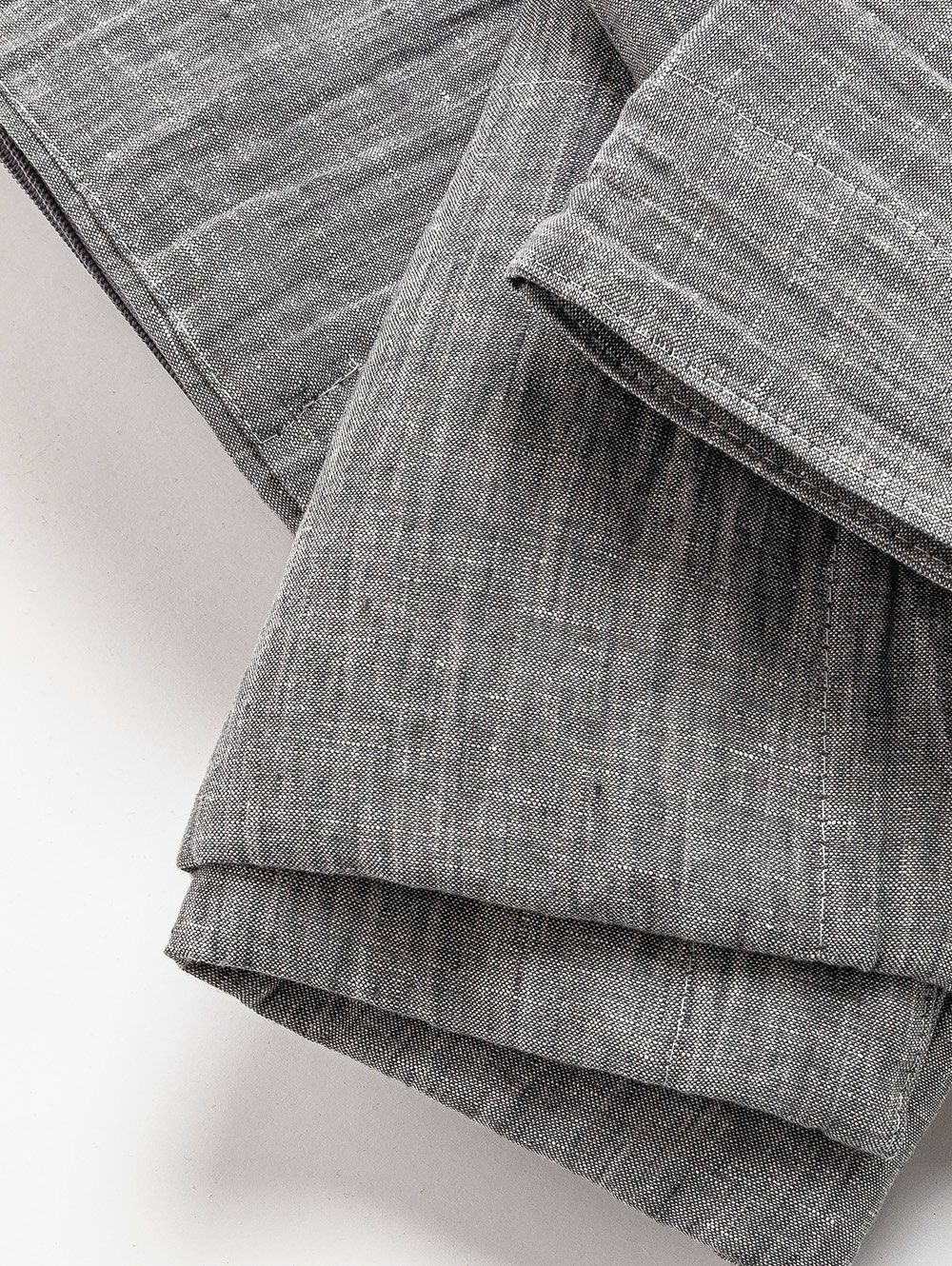 FUNDA DE LINO THESS GREY CHAMBRAY QUEEN 230 X 240