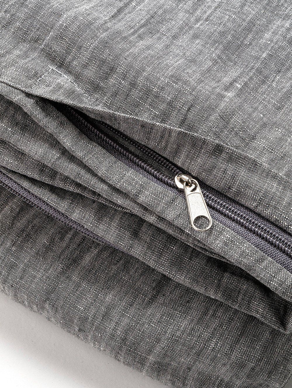 FUNDA DE LINO THESS GREY CHAMBRAY QUEEN 230 X 240