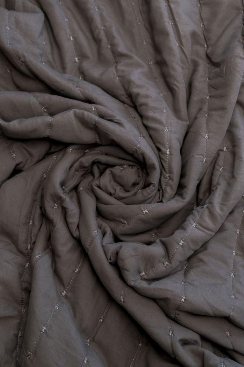 CUBRECAMA AGATA KING -Gris Oscuro