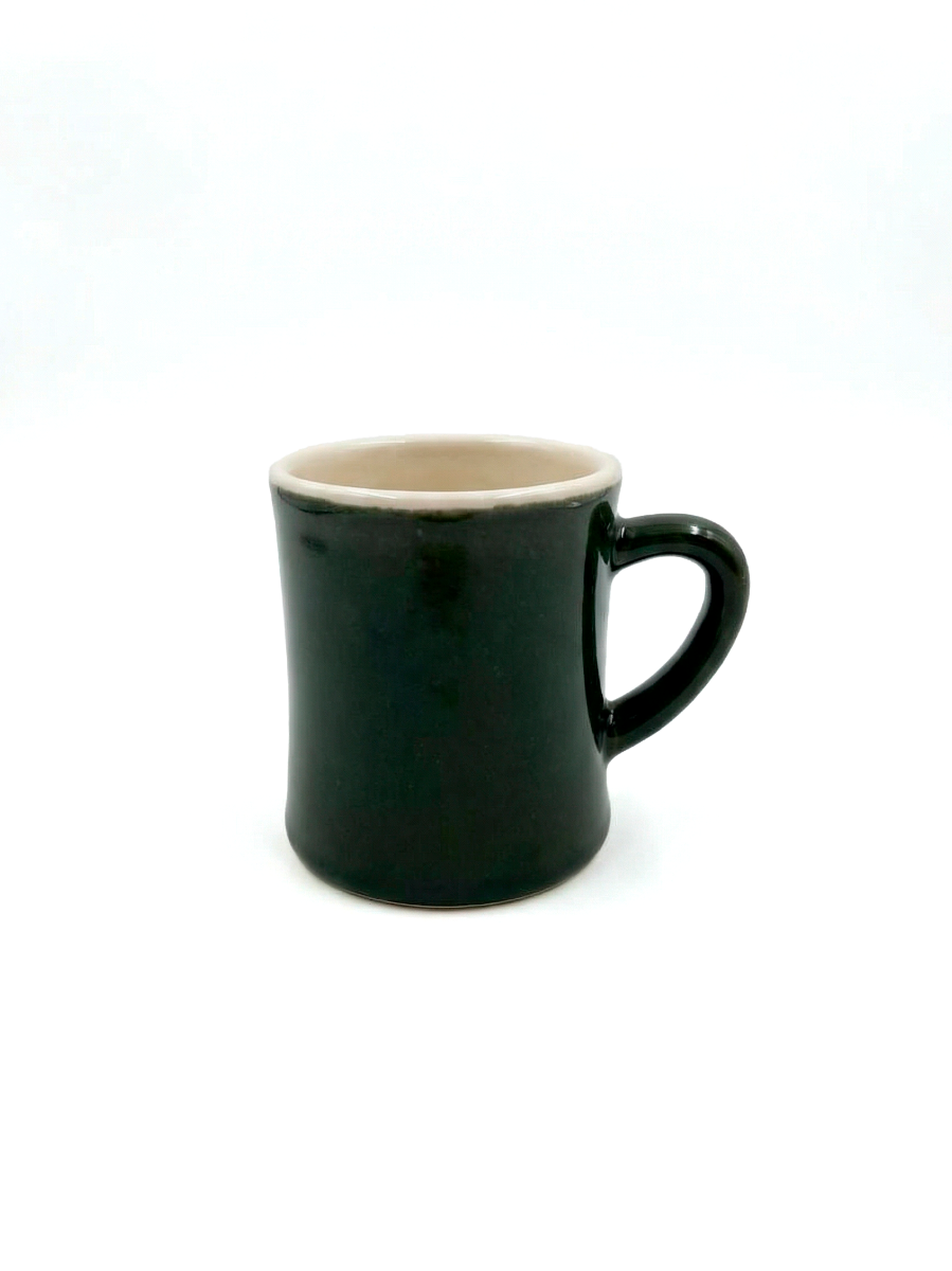 SET DE TAZA Y BANDEJA RIGATA VERDE