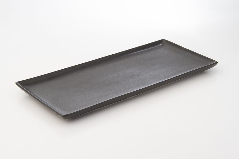 BANDEJA RECTANGULAR SEASONS BLACK 35 CM