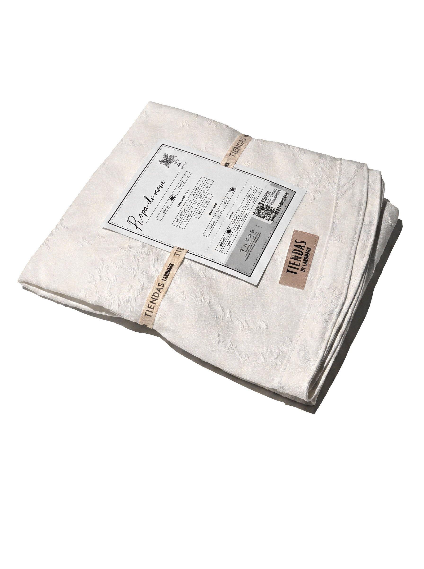MANTEL GAIA BLANCO REDONDO 140CM DIAM