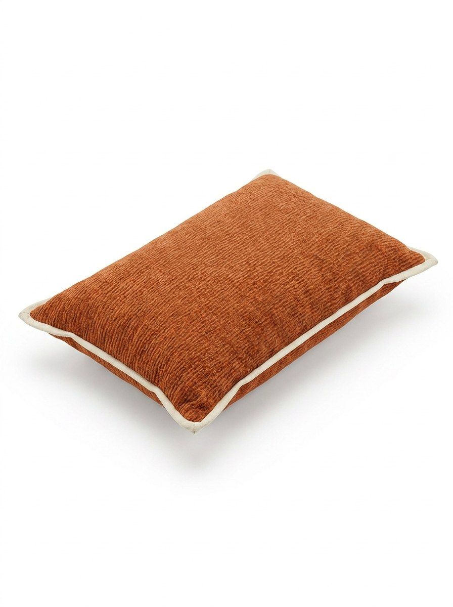 ALMOHADON PRAGA SAHARA COBRE CON PESTAÑA 30X50