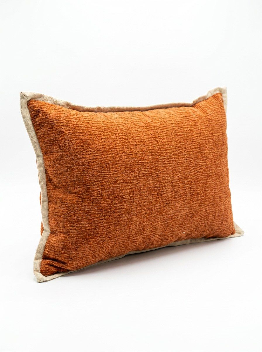 ALMOHADON PRAGA SAHARA COBRE CON PESTAÑA 30X50