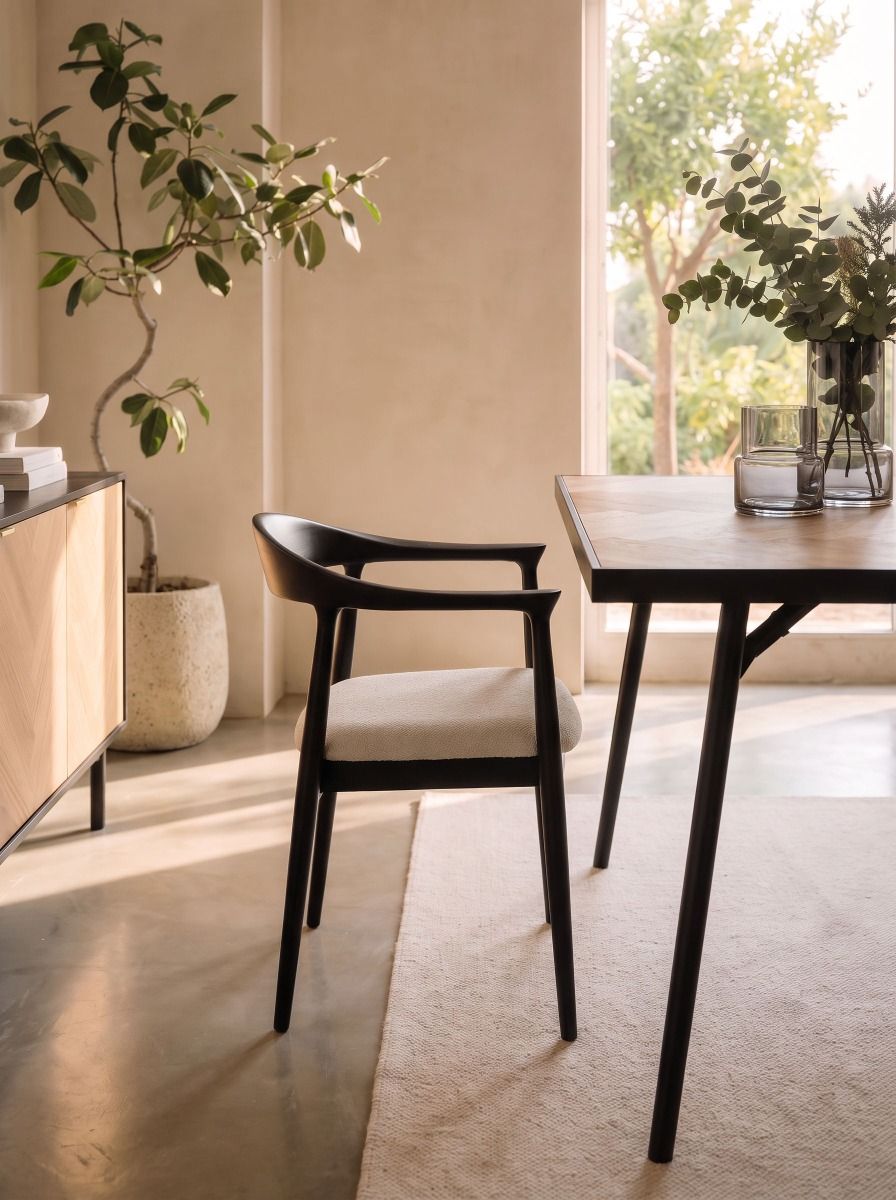 SILLA CON APOYA FRAYA BLACK