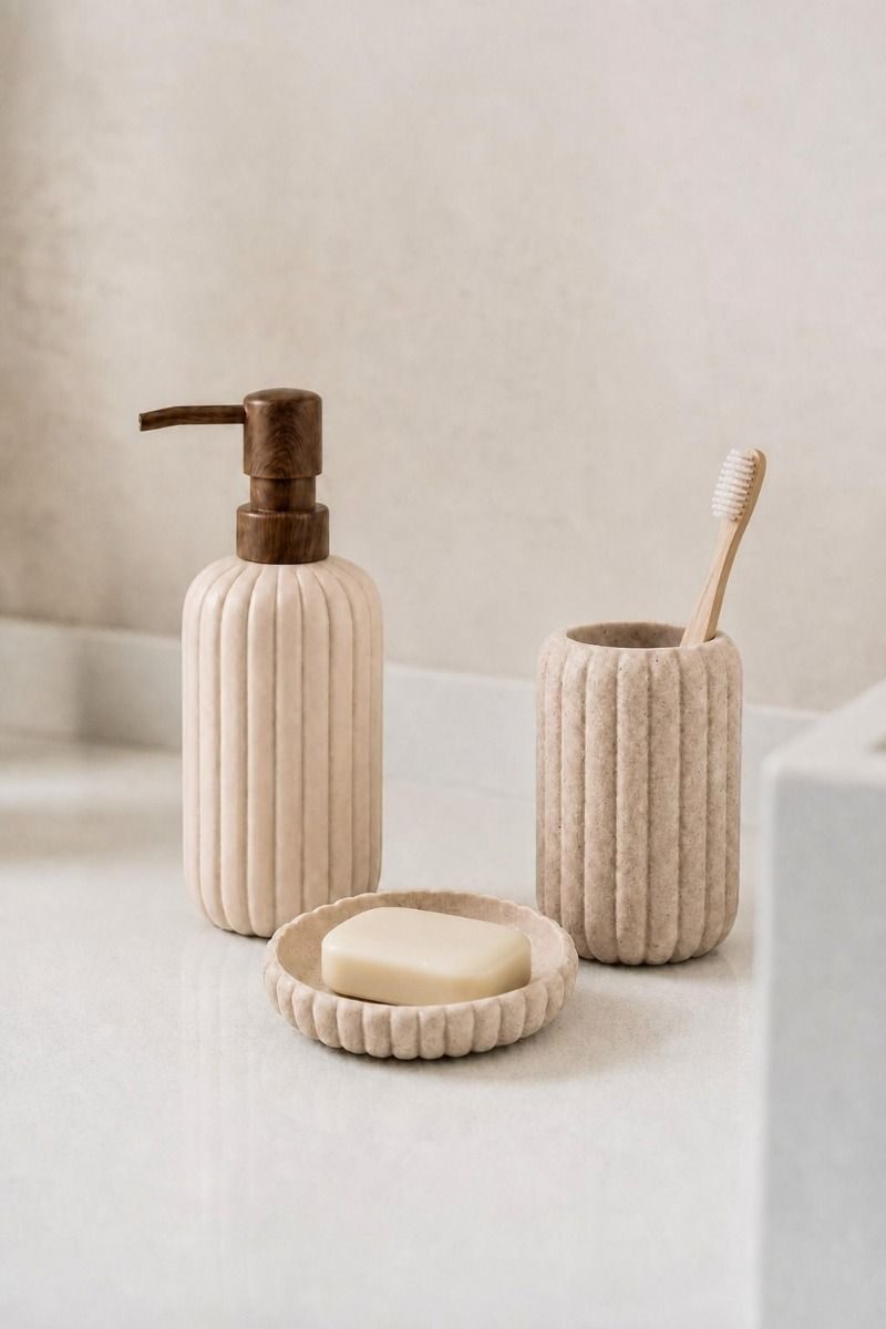 Vaso de Baño Amparo Beige