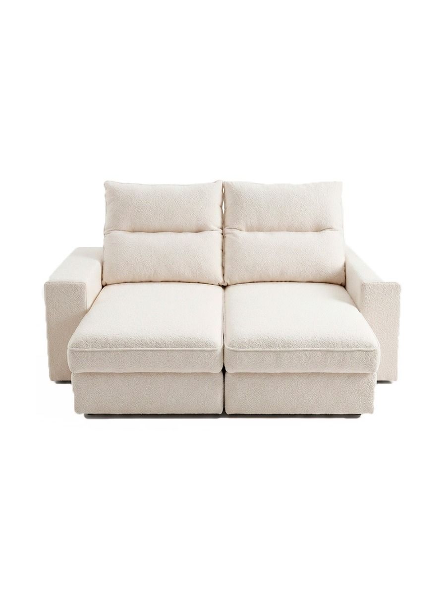 SOFA RECLINABLE MORA WHITE BOUCLE