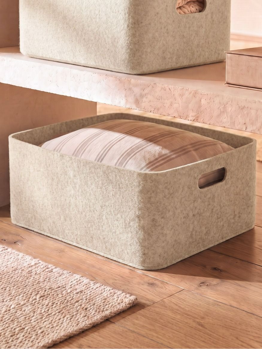 CESTO FIELTRO BEIGE M
