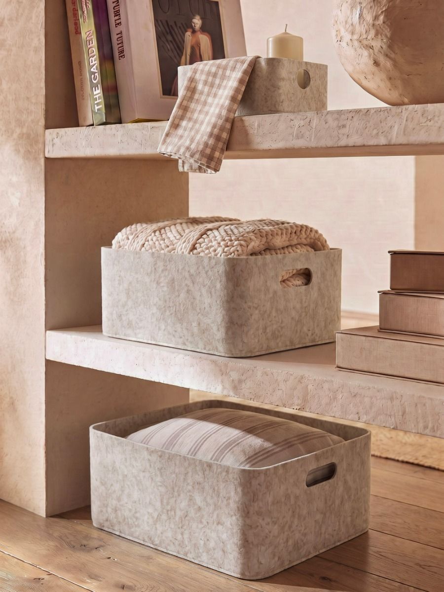 CESTO FIELTRO BEIGE L