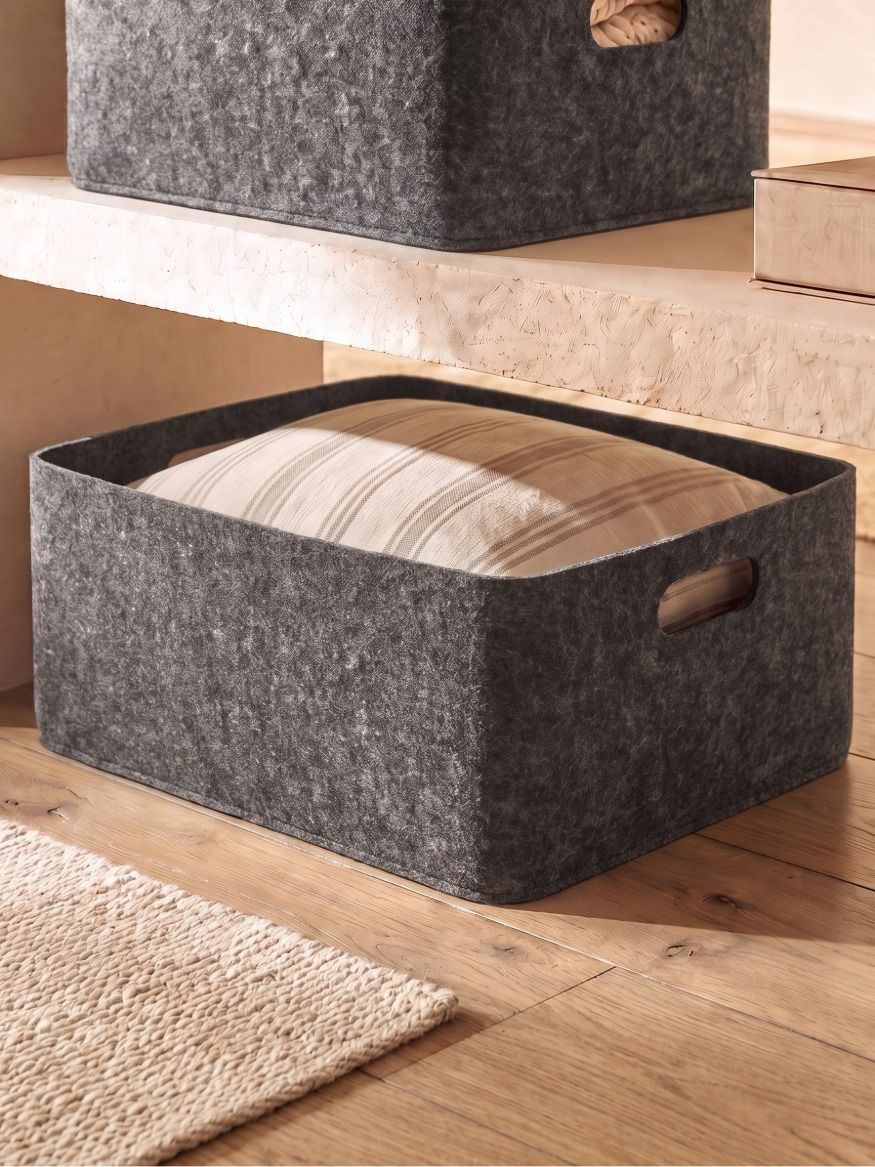 CESTO FIELTRO DARK GREY S