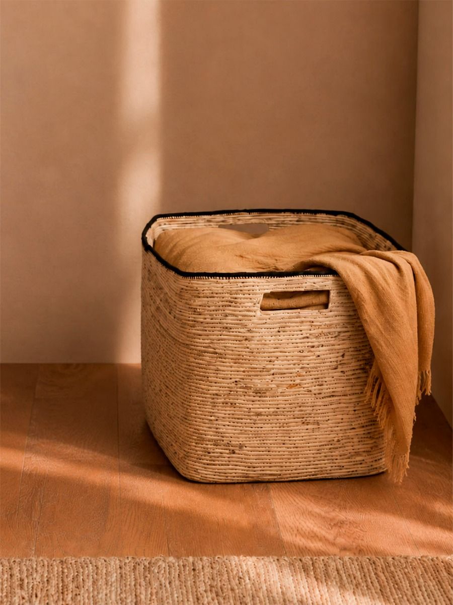 CANASTO ASHA BLACK & NATURAL M