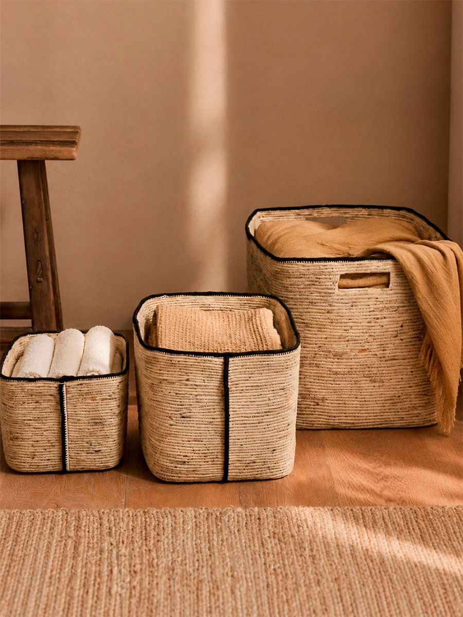 CANASTO ASHA BLACK & NATURAL S
