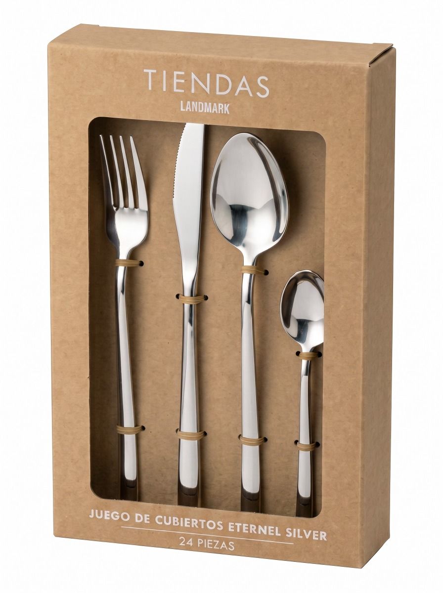 SET CUBIERTOS 24 PZS ETERNEL SILVER