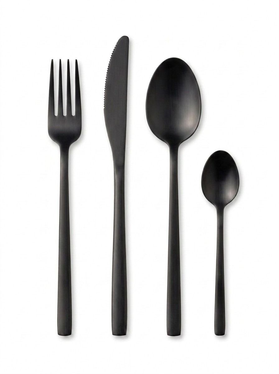 SET CUBIERTOS 16 PZS ETERNEL BLACK