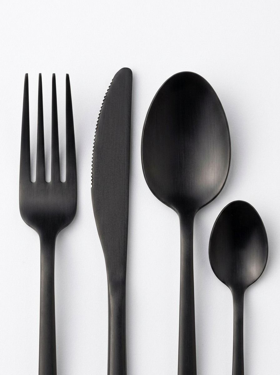 SET CUBIERTOS 16 PZS ETERNEL BLACK