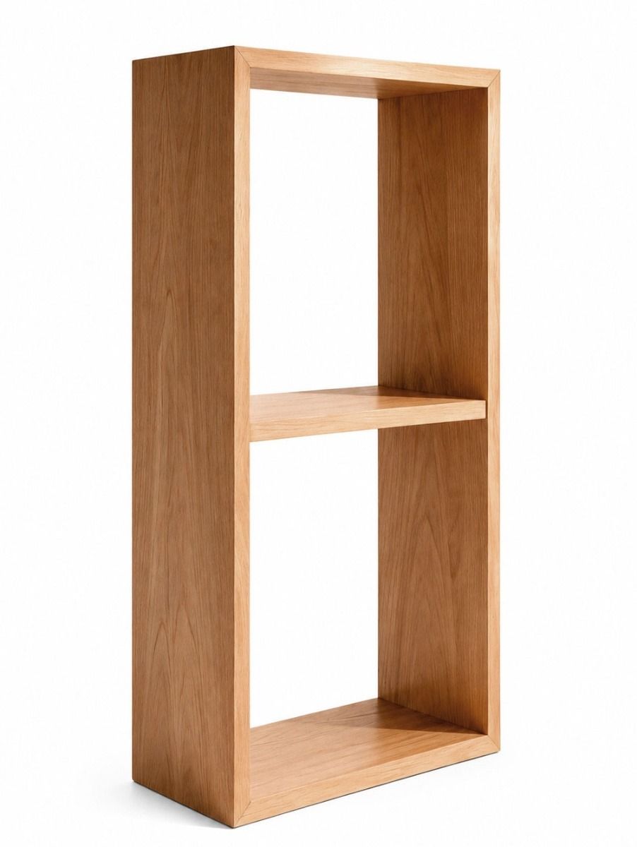 BIBLIOTECA CUBE NATURAL 2 MODULOS