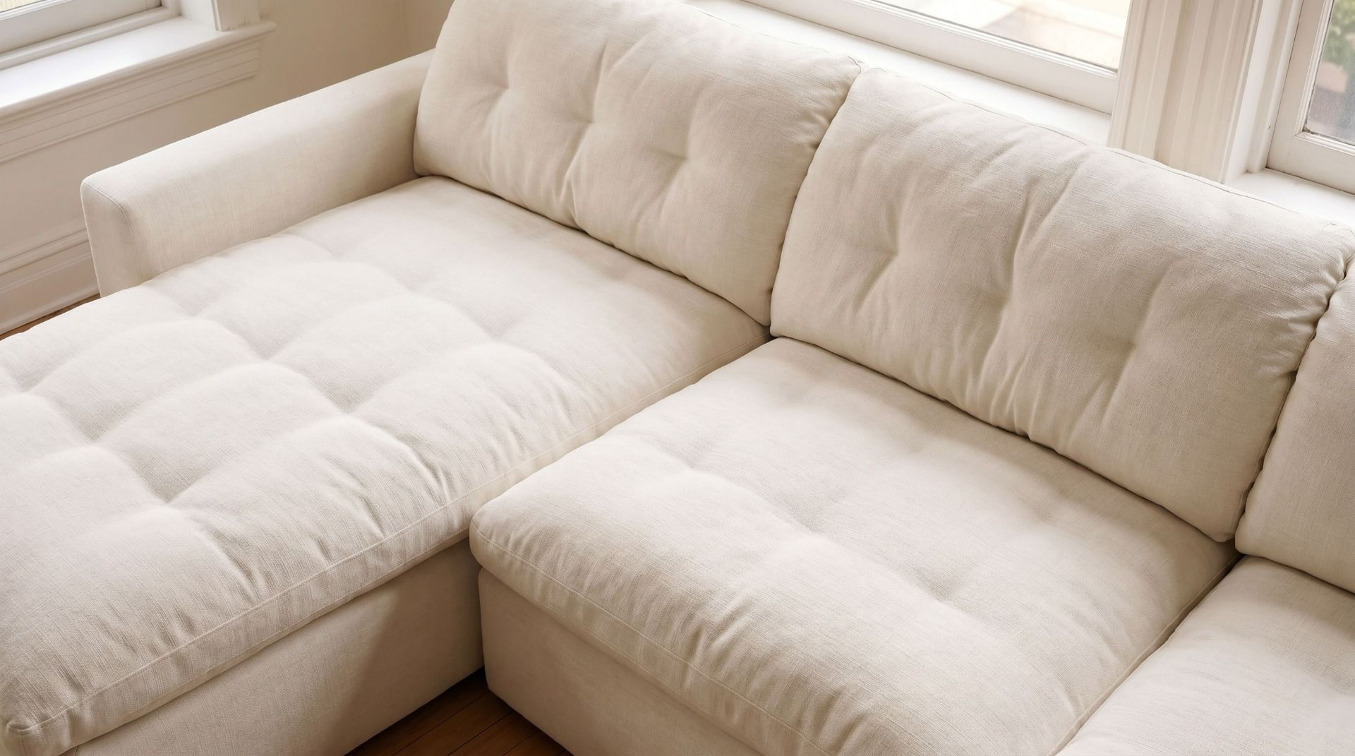 SOFA DE PLUMAS EN L NIO IZQ WHITE