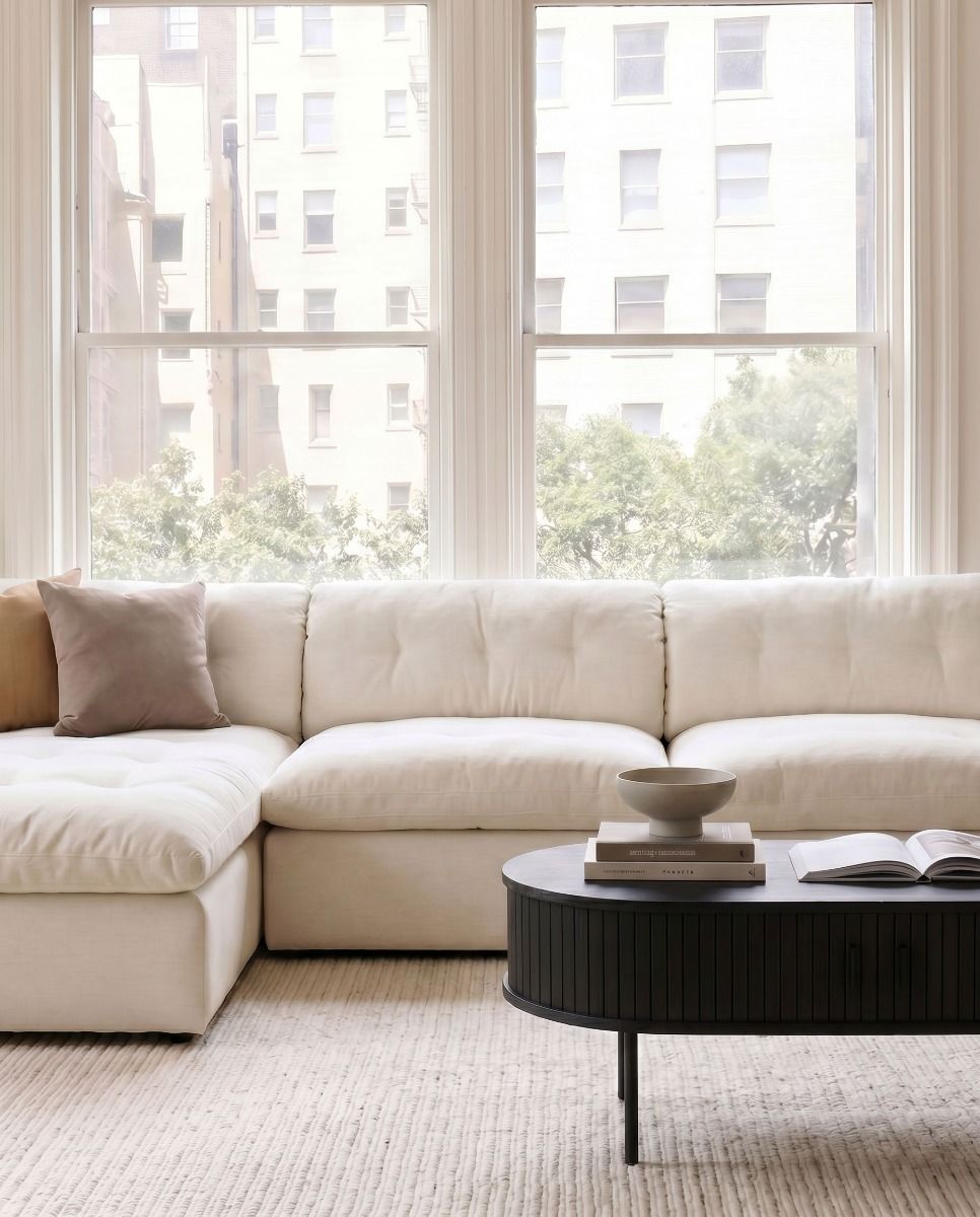 SOFA DE PLUMAS EN L NIO IZQ WHITE