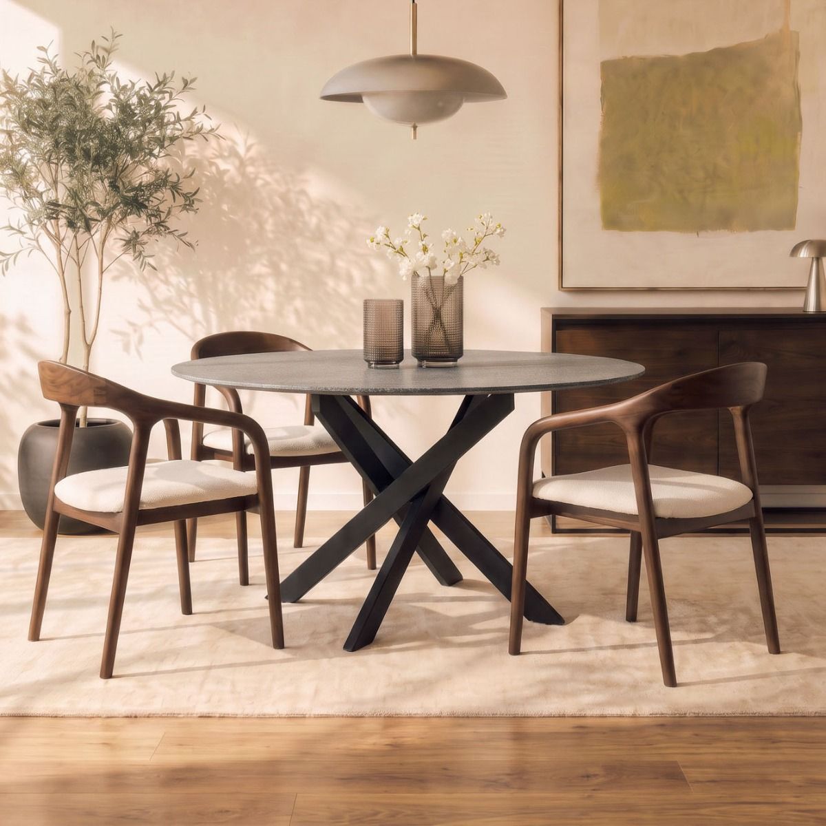 MESA DE COMEDOR ROSARIO BLACK 120D