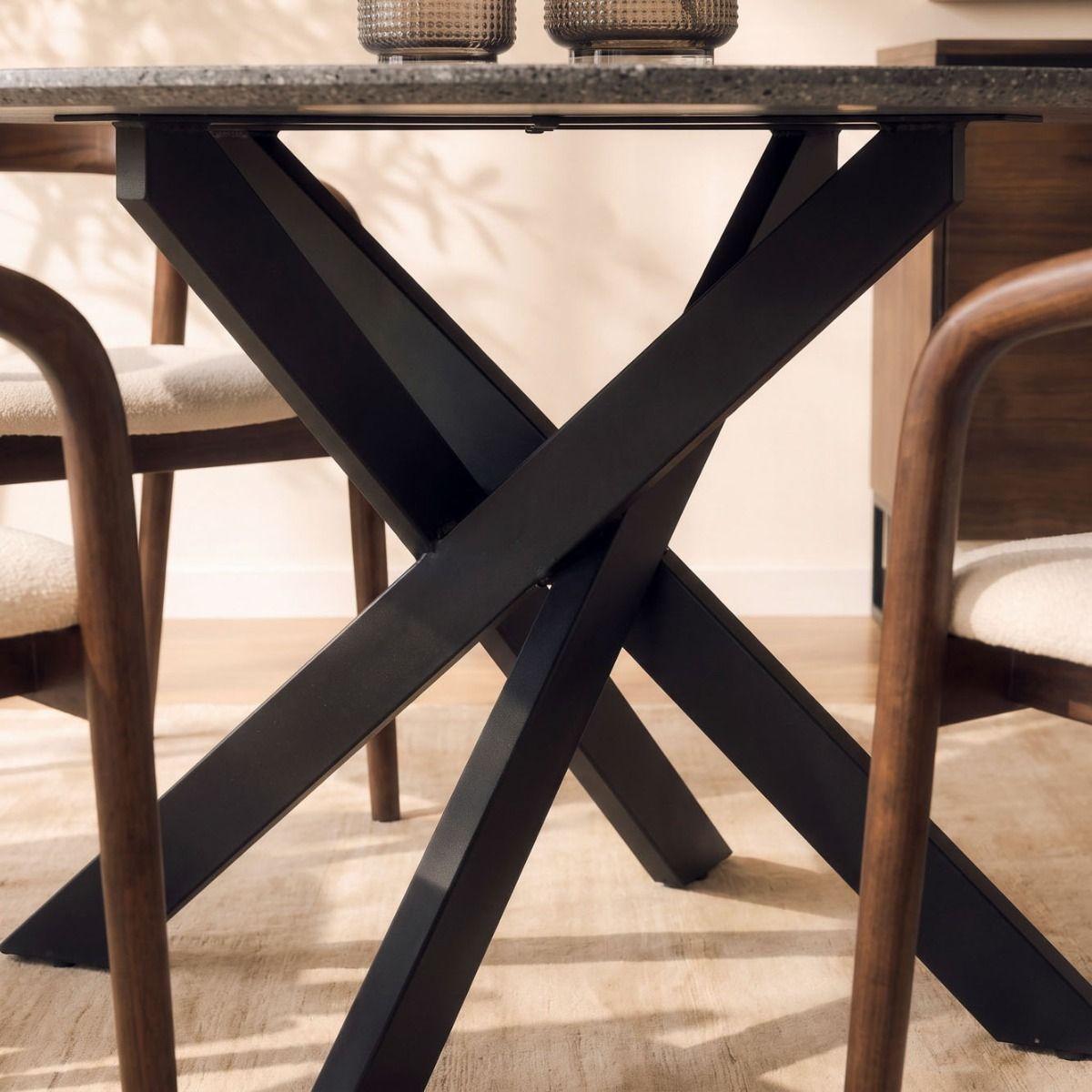 MESA DE COMEDOR ROSARIO BLACK 120D
