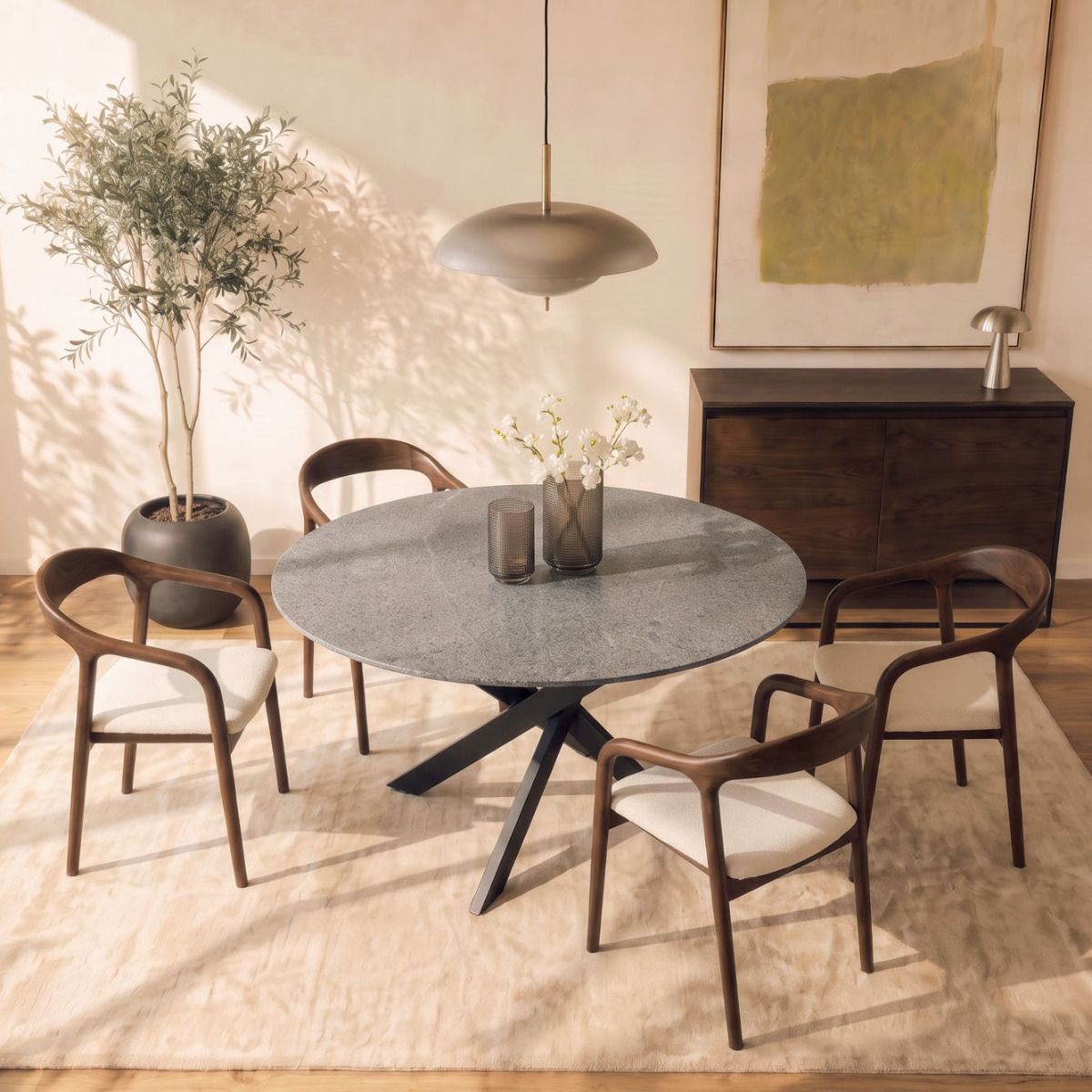 MESA DE COMEDOR ROSARIO BLACK 120D
