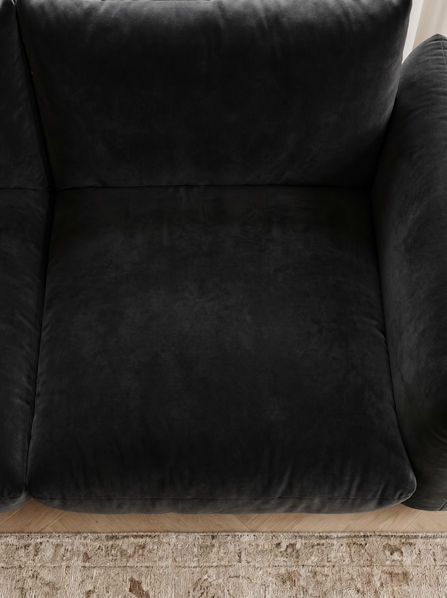 SOFA MILANO PRAGA CAT BLACK 215