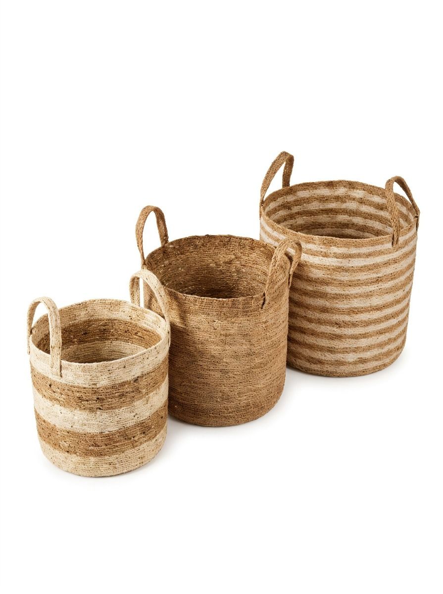 CANASTO JANNA NATURAL & WHITE L