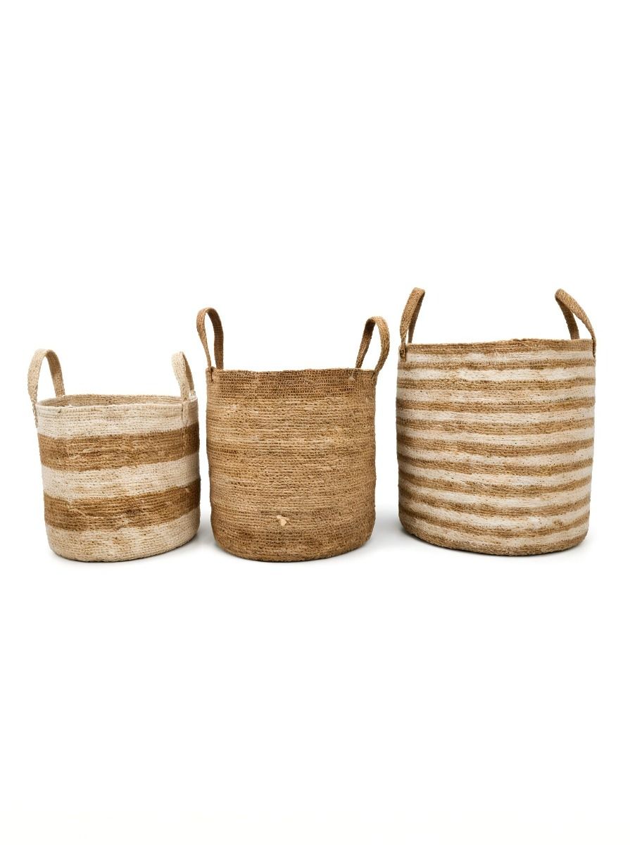 CANASTO JANNA NATURAL & WHITE M